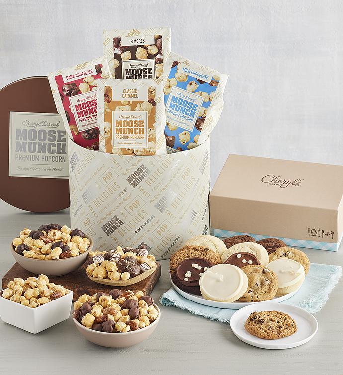 Moose Munch® Premium Popcorn Classic Tin with Cheryl's® Cookies