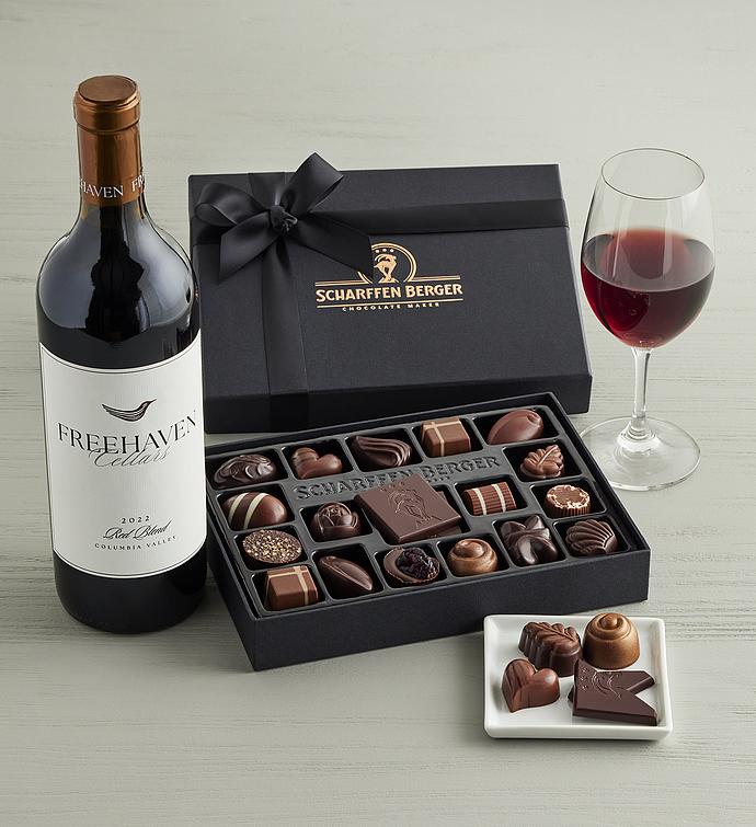 Scharffen Berger® Chocolatier's Collection   20 Piece with Freehaven Cellars™ Red Wine Blend