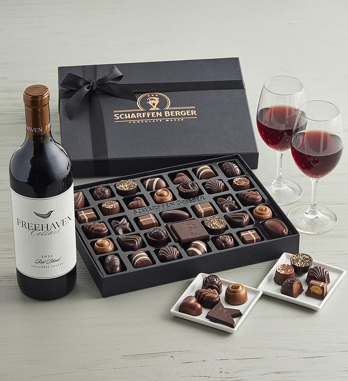 Scharffen Berger® Chocolatier's Collection   36 Piece with Freehaven Cellars™ Red Wine Blend