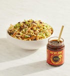Asian-Style Noodles with Grilled Chicken and Fly By Jing Original Sichuan Chili Crisp