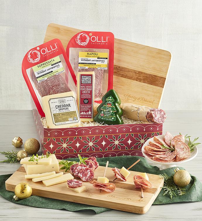 Holiday Charcuterie and Cheese Board Gift