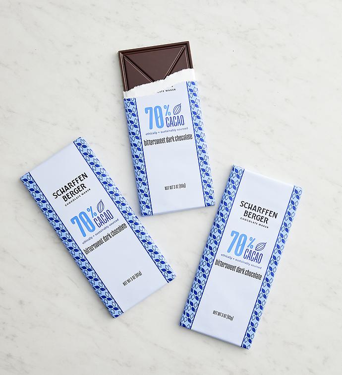 Scharffen Berger® 70% Cacao Bittersweet Dark Chocolate - 3 Pack 