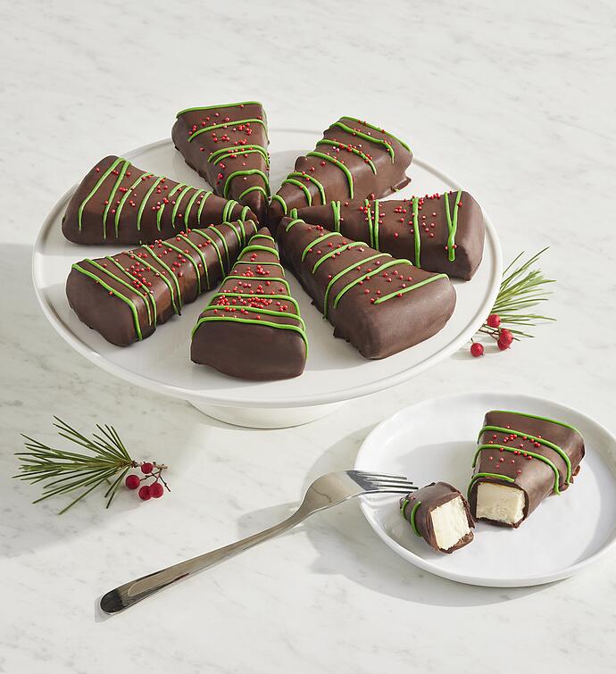 Christmas Tree Cheesecakes