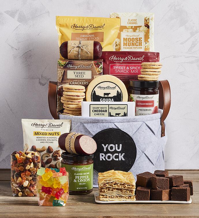 Grand "You Rock" Gift Basket