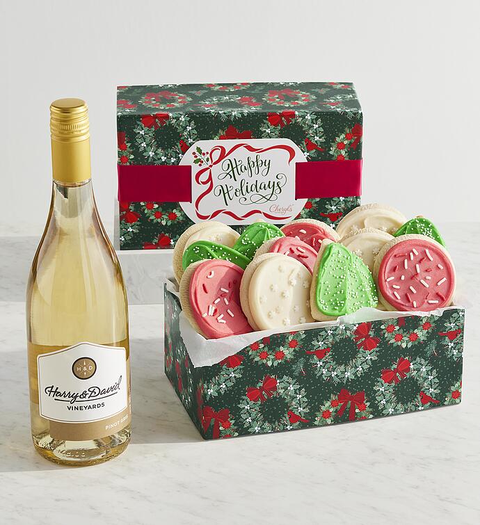 Harry &amp; David® Wine with Cheryl&#x27;s® Holiday Cookies