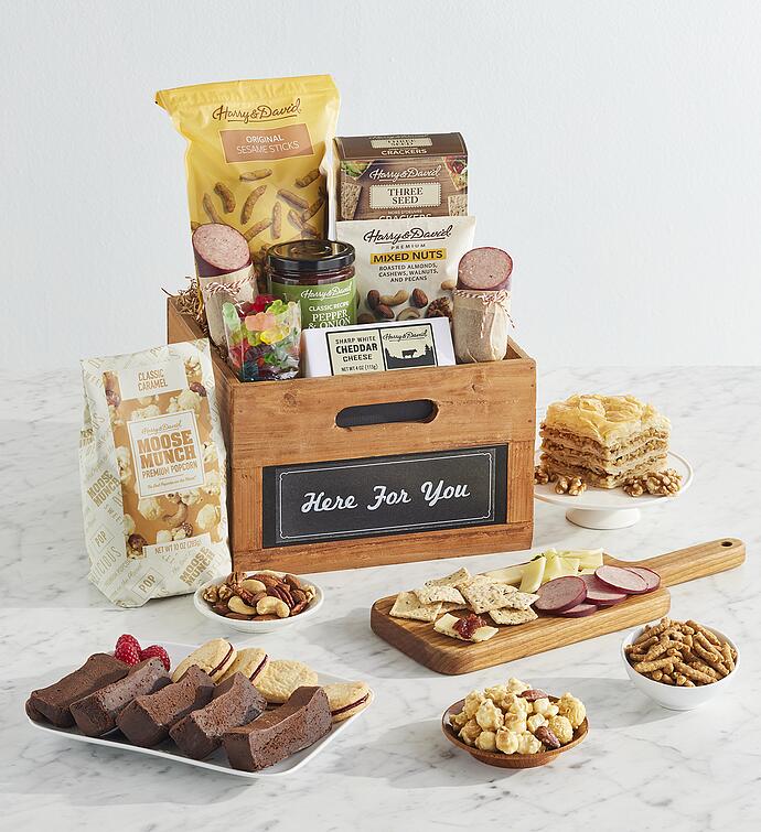 Deluxe &quot;Here for You&quot; Gift Basket