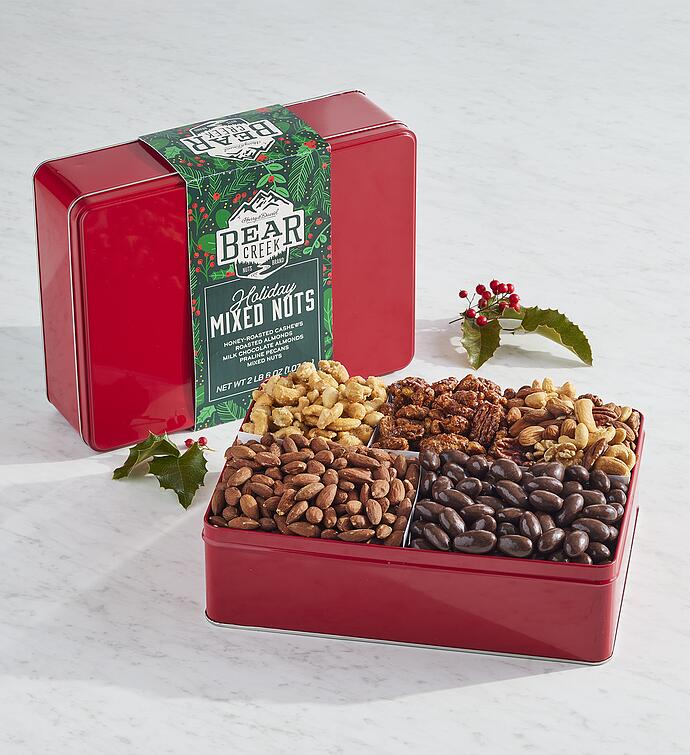 Bear Creek Nuts™ Holiday Deluxe Mixed Nuts Gift Tin