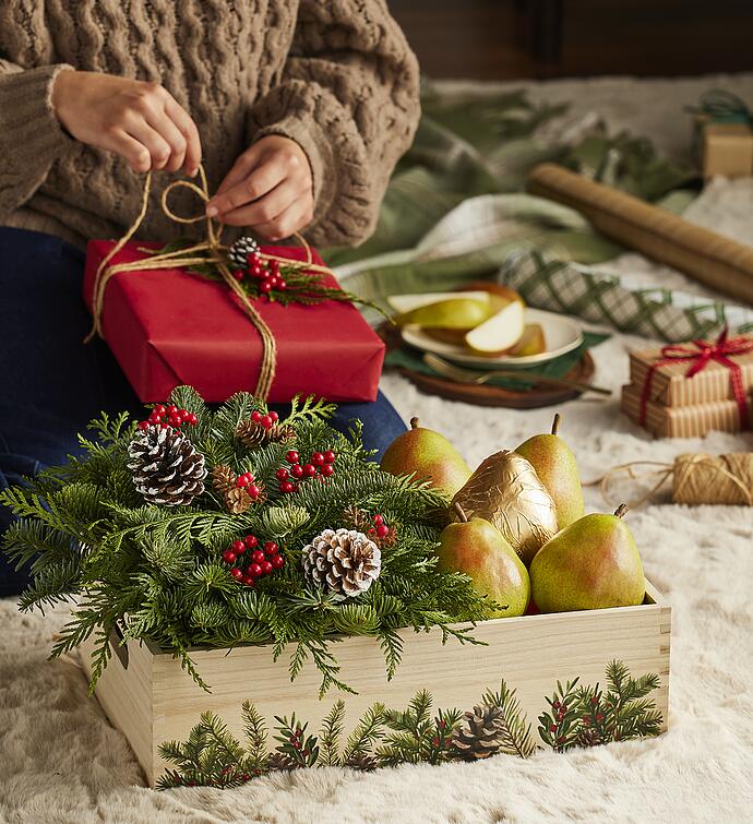Royal Riviera® Pears and Holiday Centerpiece