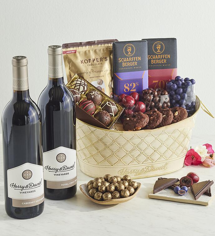 Mother&#x27;s Day Chocolate and Wine Gift