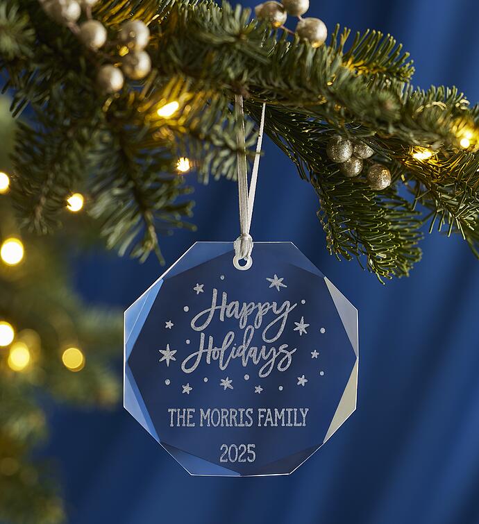Gourmet Drizzled Strawberries™ with Personalized Ornament