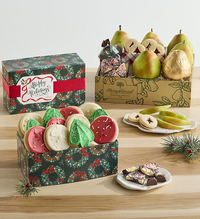 Classic Christmas Gift Box with Cheryl&#x27;s® Holiday Cookies
