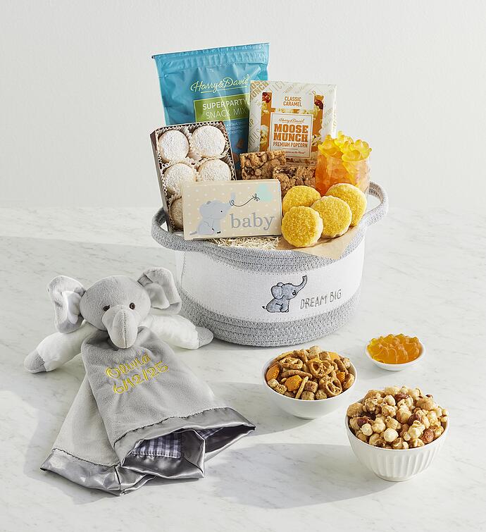 Personalized New Baby Gift Basket