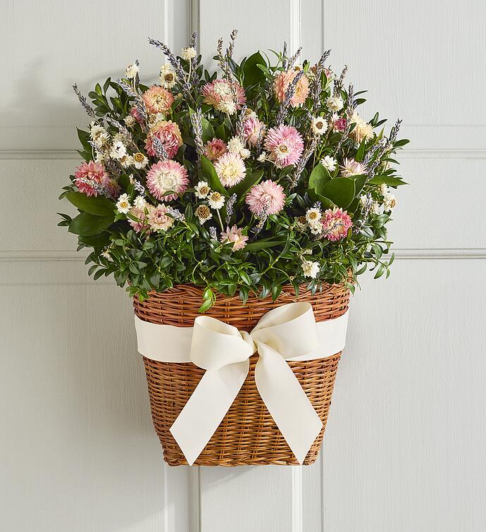 Lavender Basket Wreath