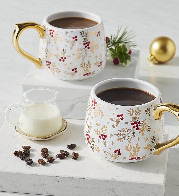 Holiday Bayberry Mugs   Set of 2