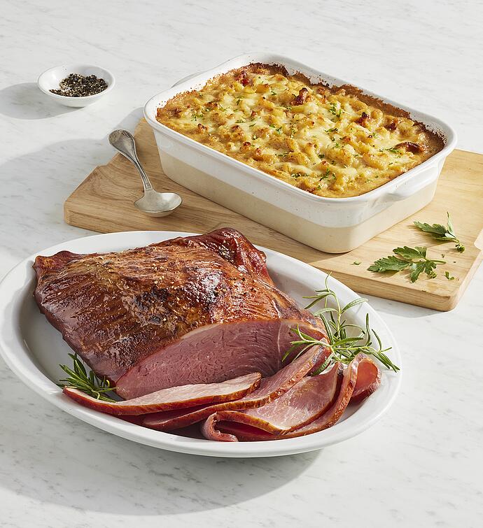 Boneless Carving Ham and Gourmet Mac and Cheese