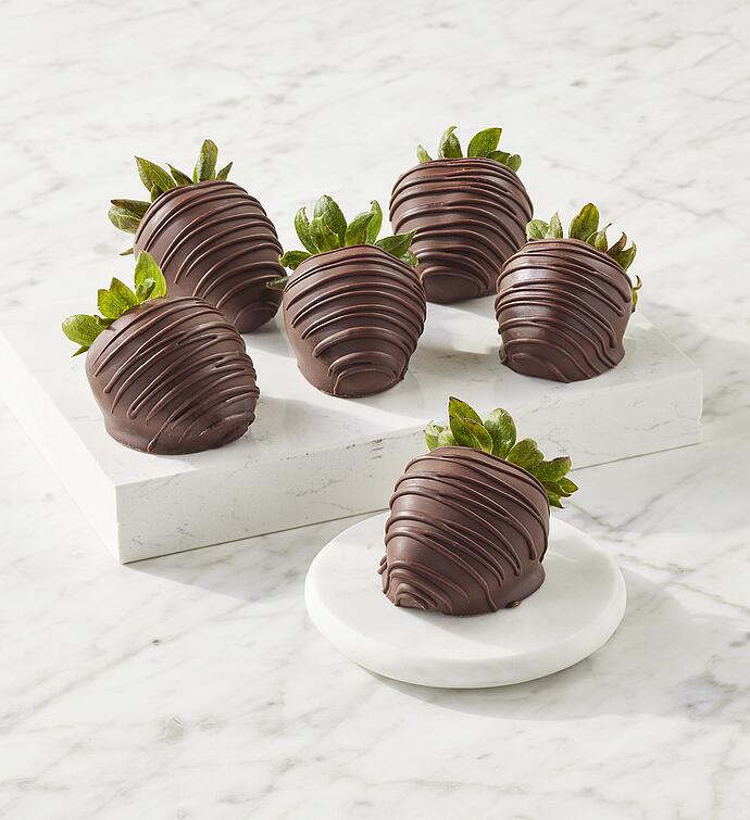 Harry & David® Belgian Dark Chocolate Hand Dipped Strawberries   6 Count