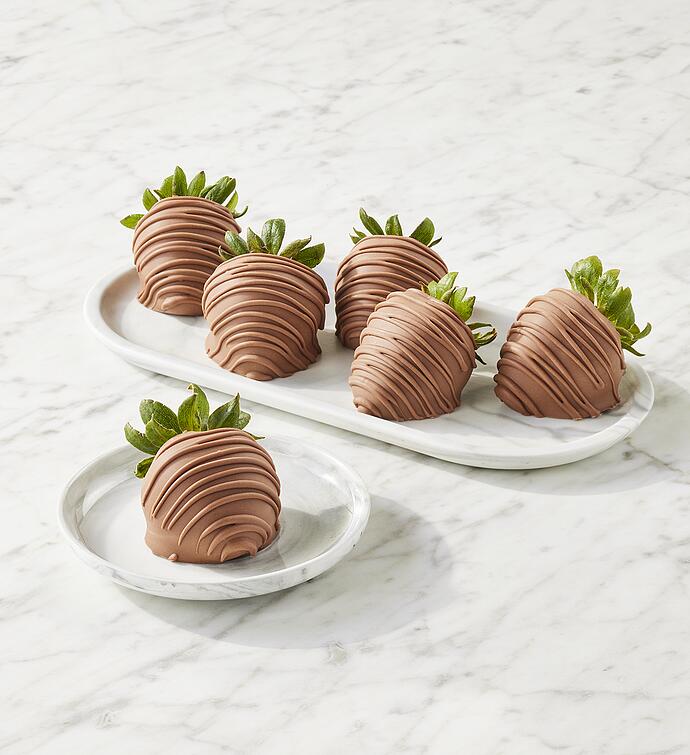 Harry &amp; David® Belgian Milk Chocolate Hand-Dipped Strawberries - 6 Count 