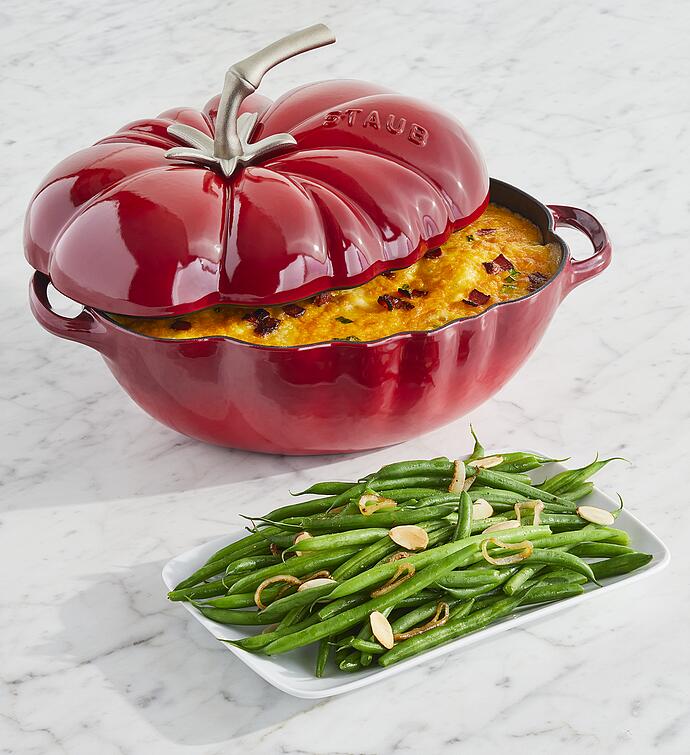 Staub® Enamel Cast Iron Cocotte with Side Dish Duo