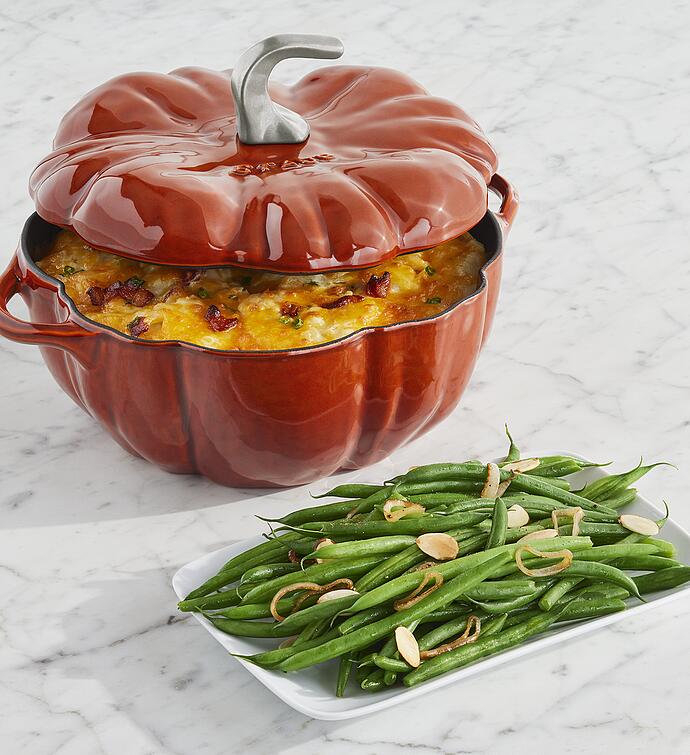 Staub® Enamel Cast Iron Cocotte with Side Dish Duo