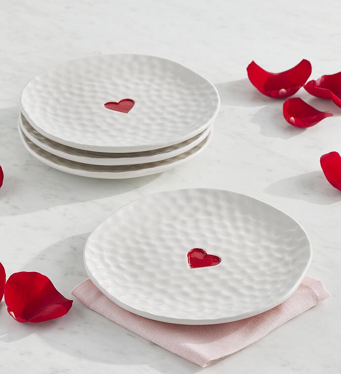 Valentine Appetizer Plates