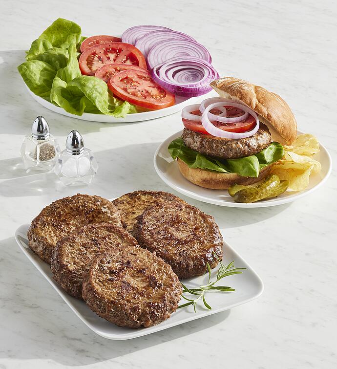 Grass Fed Steak Burgers   Six 5 Ounce