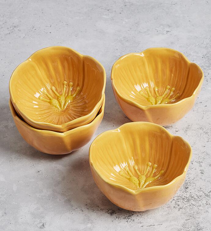 Flower Bowls - Set of 4 