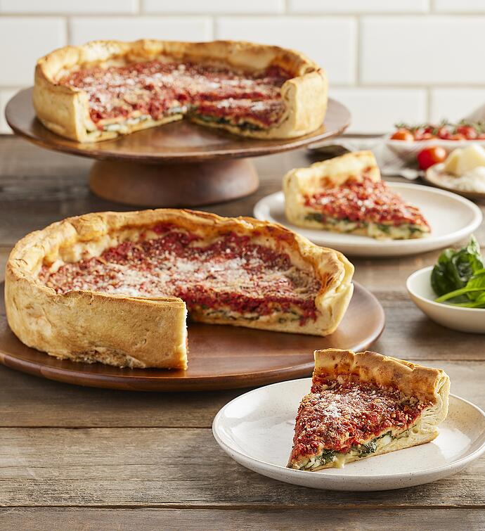 Giordano's Chicago-Style Deep Dish Spinach Pizza Duo