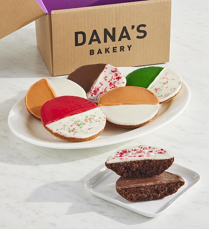 Dana's Bakery® Holiday Black & White Cookies Combo Box of 6