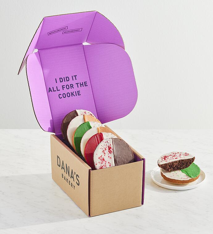 Dana&#x27;s Bakery® Holiday Black &amp; White Cookies Combo Box of 6