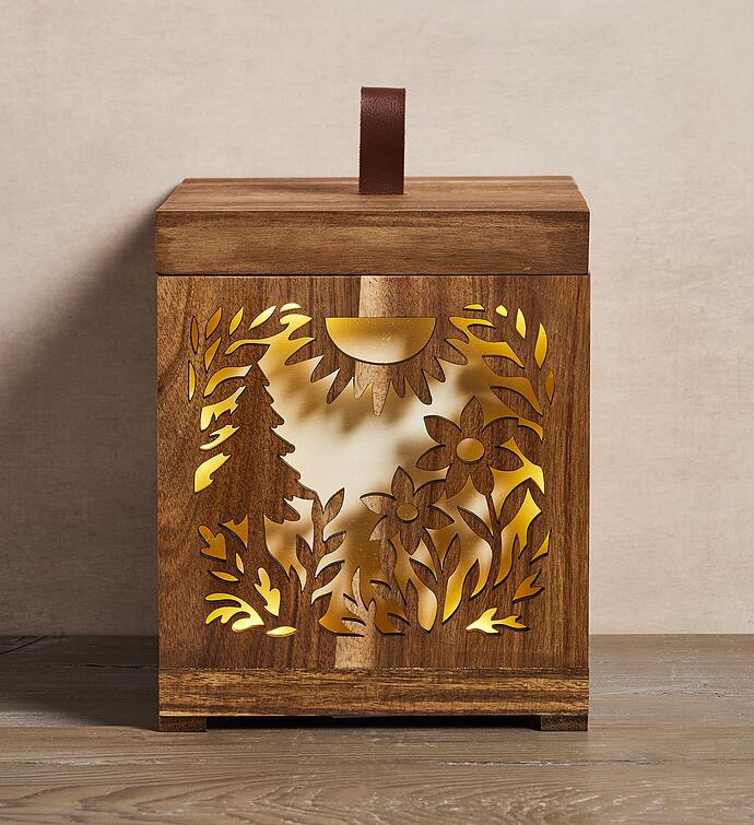 Illuminated Floral Centerpiece Box