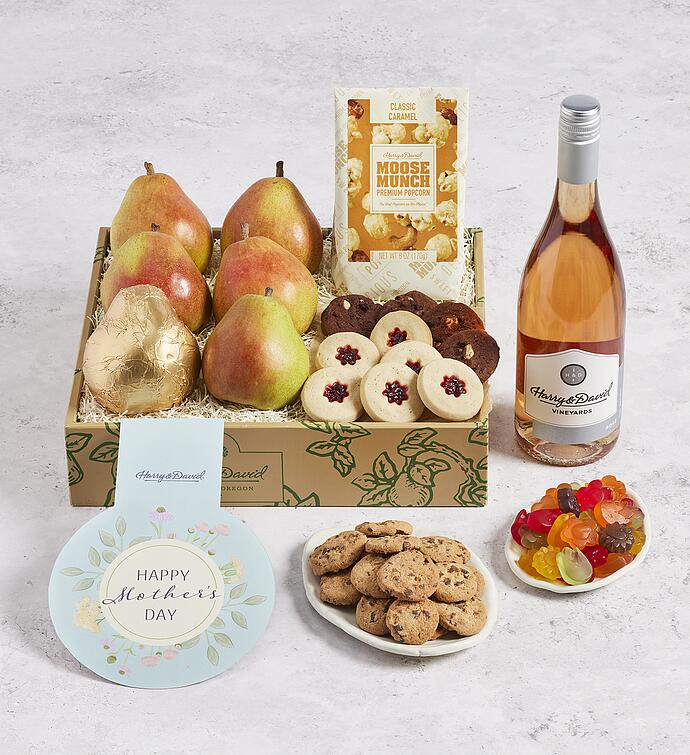 Deluxe Mother's Day Gift Box with Wine