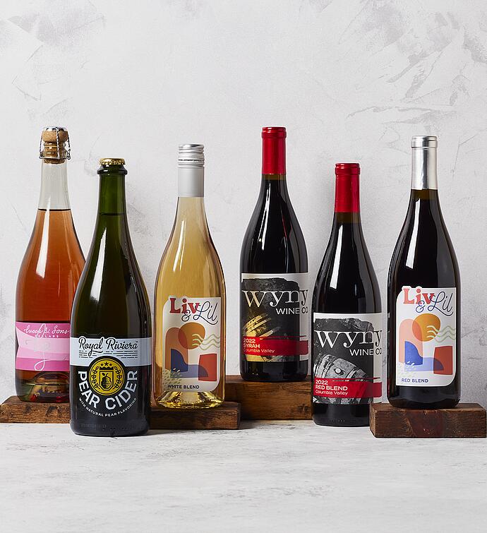 Wine and Cider Collection   6 Bottles