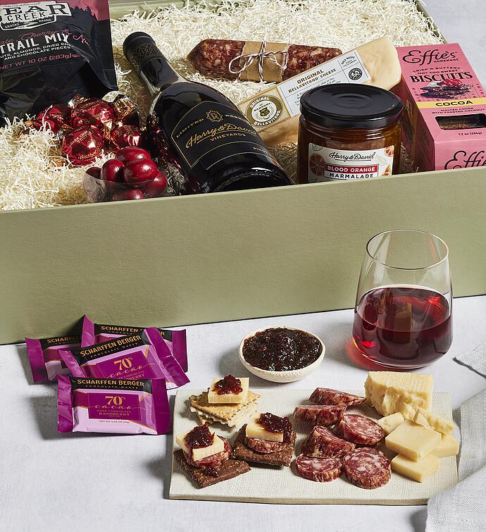 Harry & David® Premium Sweet and Savory Gift Box with Wine