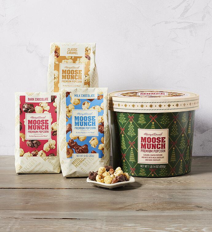Moose Munch® Premium Popcorn Holiday Drum