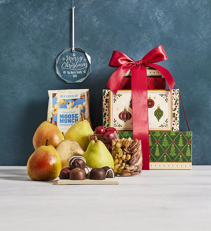 Tower of Treats® Signature Holiday Gift with Personalized Ornament