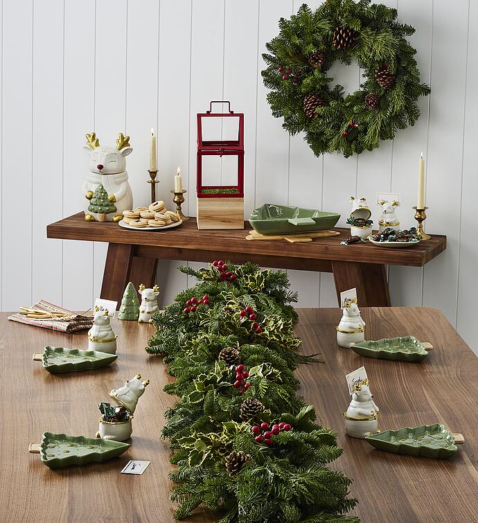 Holiday Appetizer Plates - Set of 4