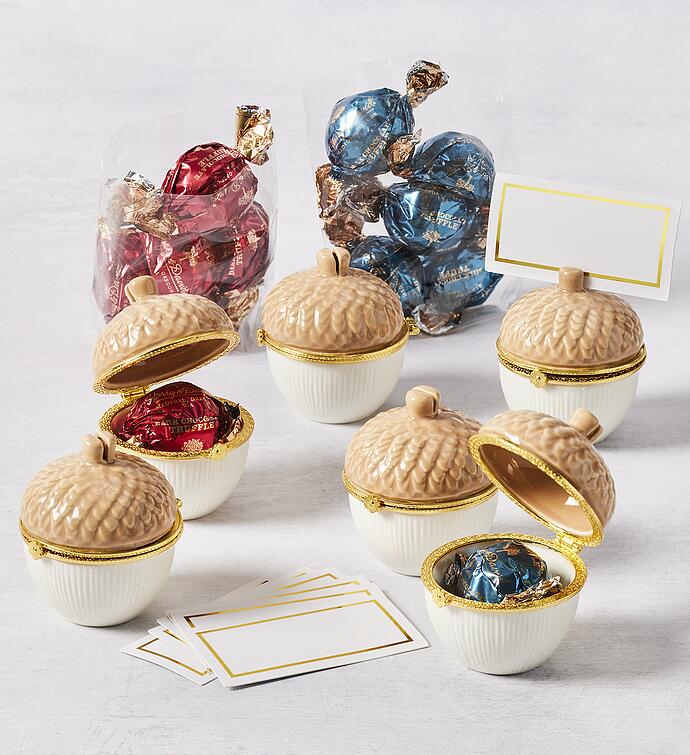 Acorn Truffle Holders with Truffles