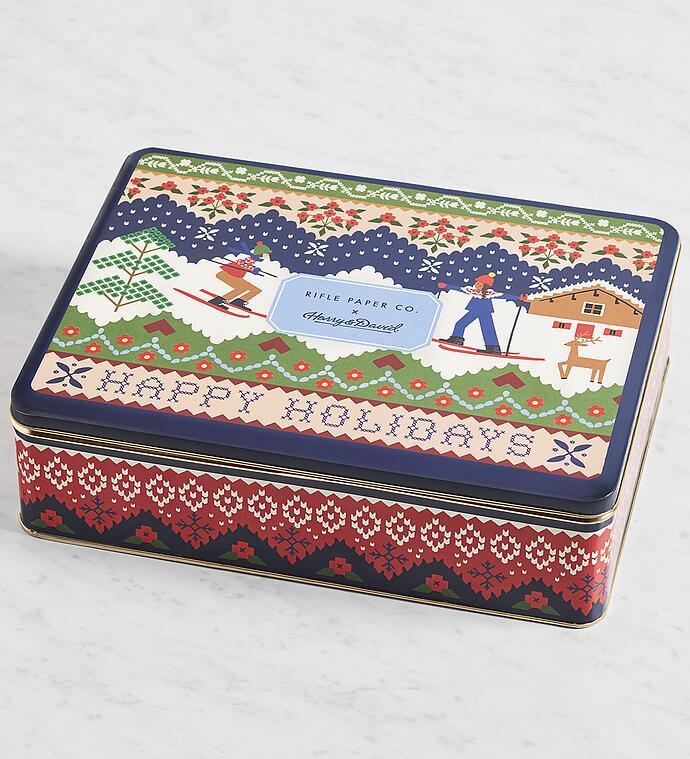 RIFLE PAPER CO. HARRY & DAVID Holiday Sweets Tin Gift