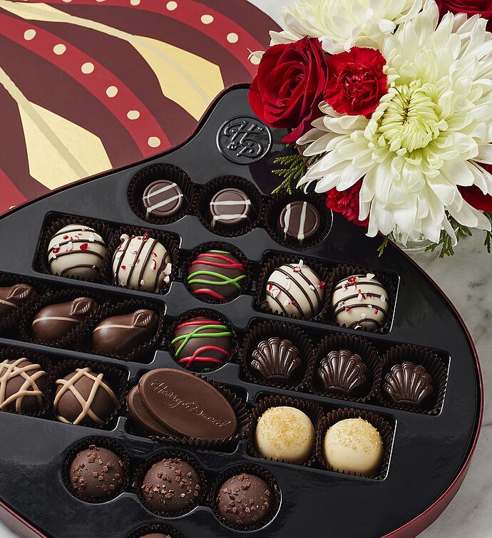 Limited Edition Chocolate Collection with Peppermint Twist Holiday Bouquet