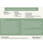 Cherry-Glazed Pan Seared Lamb Chops