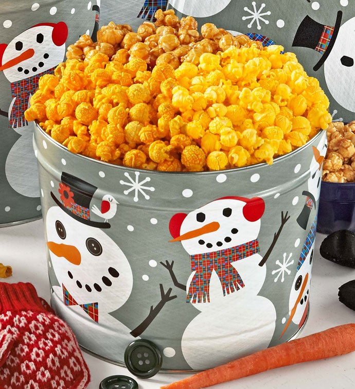 2 Gallon Snowtime Popcorn Tin