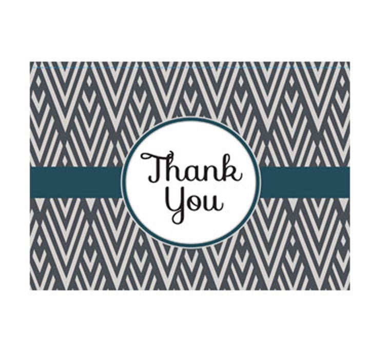 Simply Stated Thank You Greeting Card
