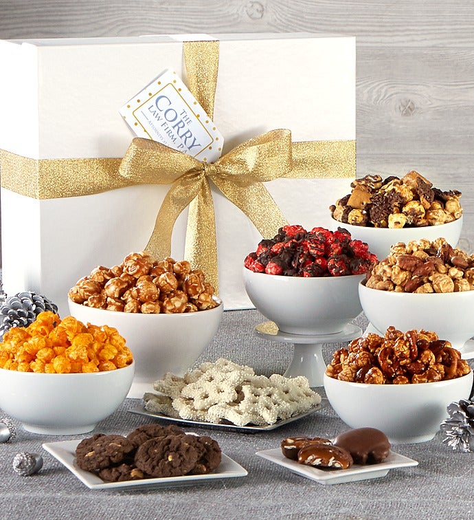 Simply White Jumbo Gold Ribbon Sampler