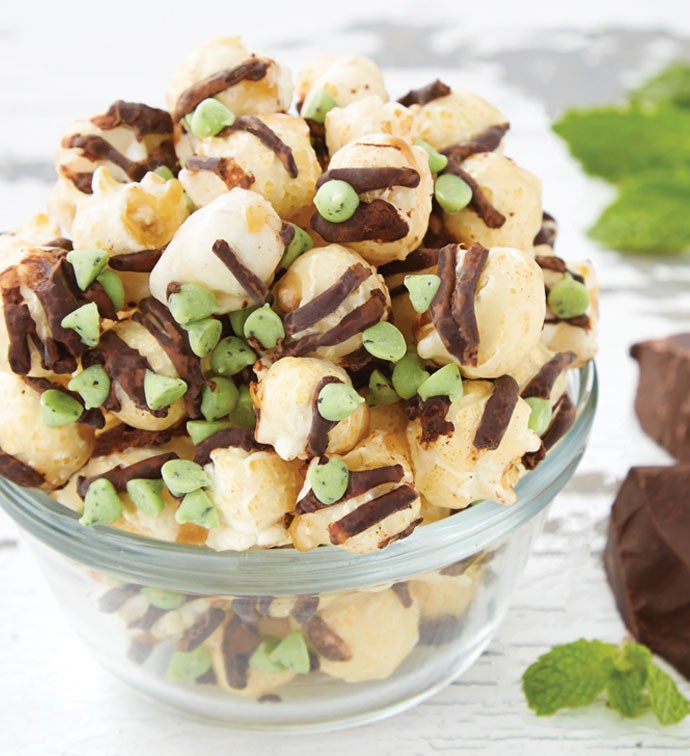 Mint Chocolate Chip Popcorn