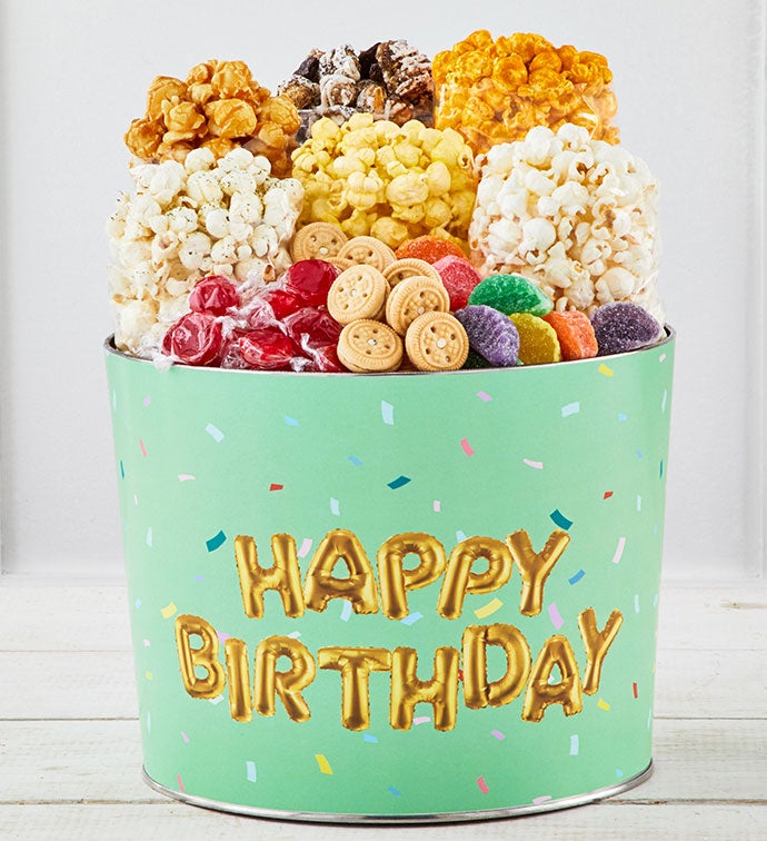 2 Gallon Birthday Wishes Premium Assortment Tin