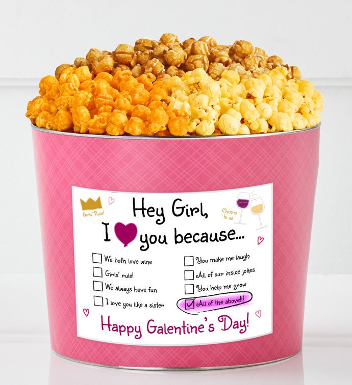 Tins With Pop® Hey Girl Happy Galentine's Day