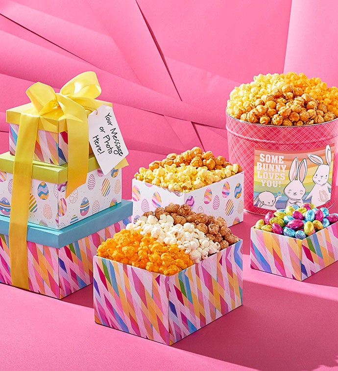 Somewhere Over The Rabbit 3 Gift Box Tower and Tin
