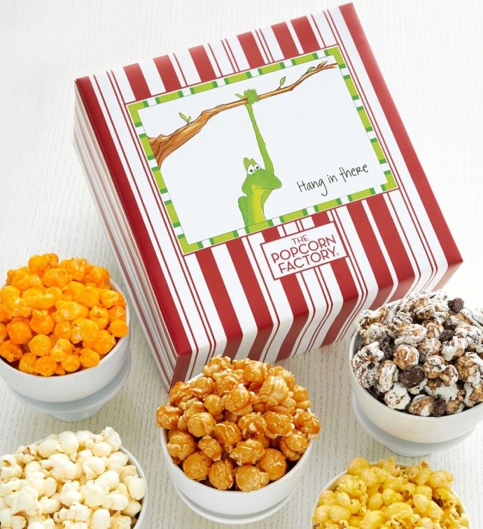 Packed With Pop® Hang In There Frog | The Popcorn Factory